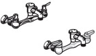 Parts Diagram For American Standard Wall Mount Utility Faucet Models 8340.235 Series and 8340.243 Series 