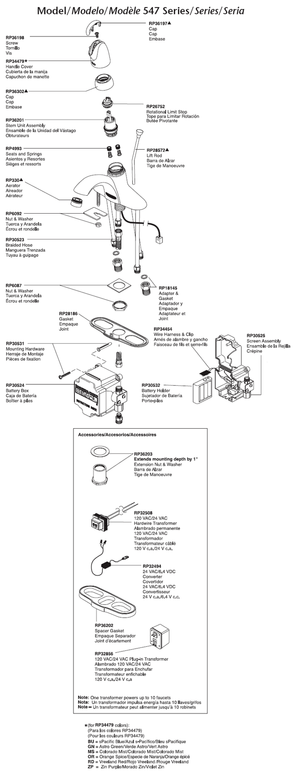 Parts Diagram For Innovations Single Handle Centerset Bathroom Faucet Model 547
